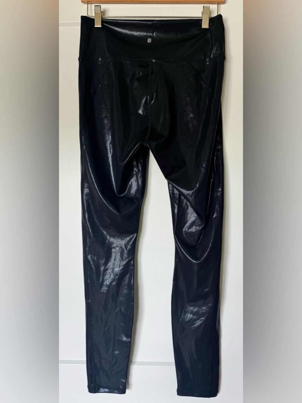 Fabletics Shiny Black High-Rise Leggings